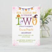 Invitation Notre Petit Boo Turner Deux, Halloween 2e Annivers (Debout devant)