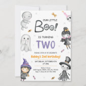 Invitation Notre Petit Boo Turner Deux Halloween 2e Anniversa (Devant)