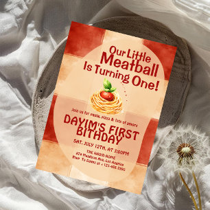 Invitation Notre petit boulet de viande fête son premier anni