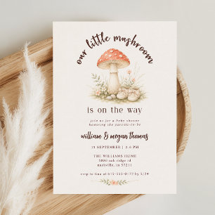 Invitation Notre Petit Champignon Baby Shower