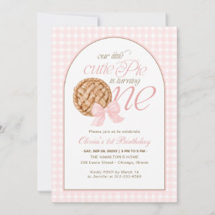 Invitation Notre Petit Chéri Gâteau Fête son Premier Annivers