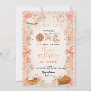 Invitation Notre petit chou à la crème fête son premier anniv