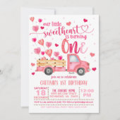 Invitation Notre petit chou fête son premier anniversaire Inv (Devant)