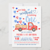 Invitation Notre petit chou fête son premier anniversaire Inv (Devant)