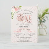 Invitation Notre Petit Citrouille, 1er anniversaire (Debout devant)