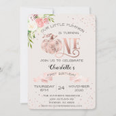 Invitation Notre Petit Citrouille, 1er anniversaire (Devant)