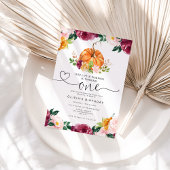 Invitation Notre petit citrouille 1er anniversaire