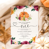 Invitation Notre petit citrouille 1er anniversaire
