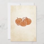 Invitation Notre Petit Citrouille a un An (Dos)