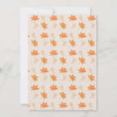 Invitation Notre Petit Citrouille Automne Automne 2e Annivers (Dos)