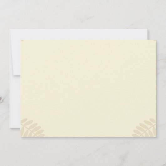 Invitation Notre Petit Citrouille Automne Automne Automne Flo (Dos)