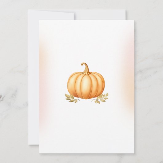 Invitation Notre petit Citrouille Boho Rainbow Fall 2e annive (Dos)