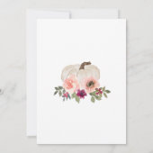 Invitation Notre petit Citrouille est une invitation, 1er ann (Dos)