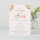 Invitation Notre petit Citrouille est une invitation, 1er ann (Debout devant)