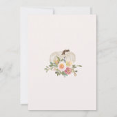 Invitation Notre petit Citrouille est une invitation, 1er ann (Dos)