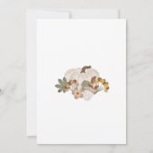 Invitation Notre petit Citrouille est une invitation, 1er ann (Dos)