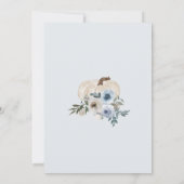 Invitation Notre petit Citrouille est une invitation, 1er ann (Dos)