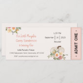 Invitation Notre petit Citrouille est une invitation, 1er ann (Devant / Derrière)