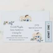 Invitation Notre petit Citrouille est une invitation, 1er ann (Devant / Derrière)