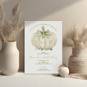 Invitation Notre Petit Citrouille Fait Un Anniversaire Citrou