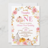 Invitation Notre Petit Citrouille Fête Son Anniversaire (Devant)