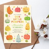 Invitation Notre Petit Citrouille, Garçons Photo Anniversaire