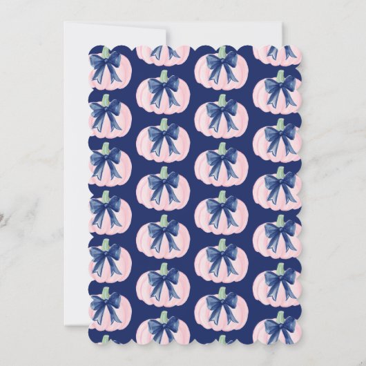 Invitation Notre petit citrouille grandmillénariste précoce m (Dos)