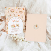 Invitation Notre Petit citrouille Pastel 1ère fille Anniversa