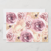 Invitation Notre petit Citrouille photo rose premier annivers (Dos)