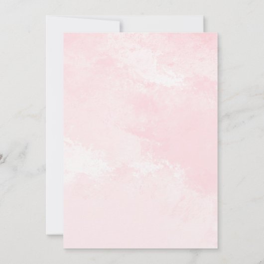 Invitation Notre petit Citrouille | Pink Bold Girl 1er annive (Dos)