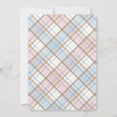 Invitation Notre Petit Citrouille Rose Floral 1er anniversair (Dos)