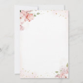 Invitation Notre petit Citrouille rose pâle En vichy 1er anni (Dos)