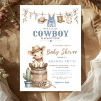 Notre Petit Cowboy Baby Shower Moderne