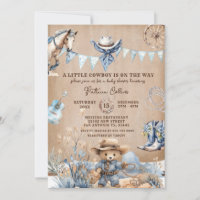 Notre petit cowboy est sur le chemin Baby shower