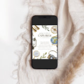 Invitation Notre petit explorateur | Baby shower Adventure Aw