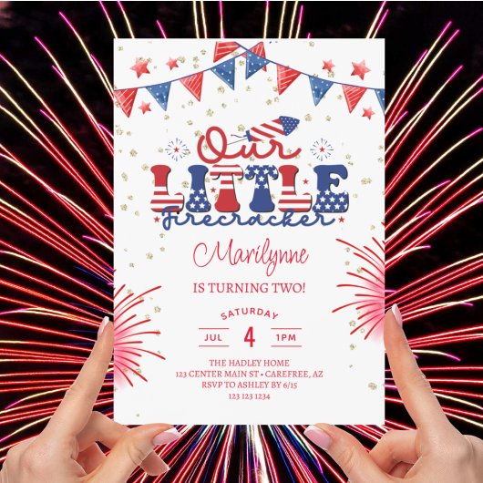 Invitation Notre Petit Feu d'Artifice 2e Anniversaire