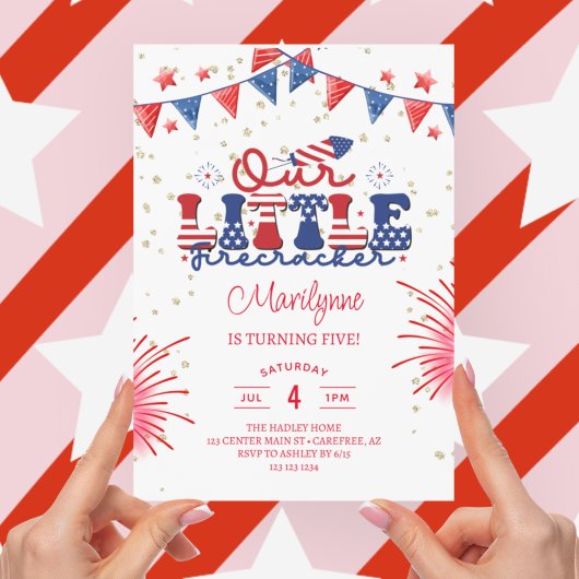 Invitation Notre Petit Feu d'Artifice 5ème Anniversaire