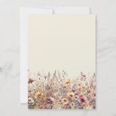 Invitation Notre petit Fleur sauvage automne Baby shower flor (Dos)