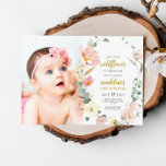 Invitation Notre Petit Fleur sauvage fête son 1er anniversair<br><div class="desc">*** Veuillez saisir H007 dans la recherche de magasin pour trouver tous les articles correspondants *** Ou visitez notre Collection Fleur sauvage. *** Ce design de haute qualité est facile à customiser pour correspondre à vos couleurs, styles et thèmes mariages. Pour plus de personnalisation, cliquez sur le lien "Modifier en...</div>