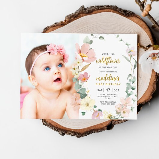 Invitation Notre Petit Fleur sauvage fête son 1er anniversair