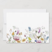 Invitation Notre Petit Fleur sauvage fête son 1er anniversair (Dos)