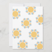 Invitation Notre petit garçon Sunshine 1er anniversaire (Dos)