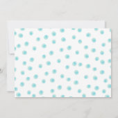 Invitation Notre petit garçon Sunshine Blue Bow premier anniv (Dos)