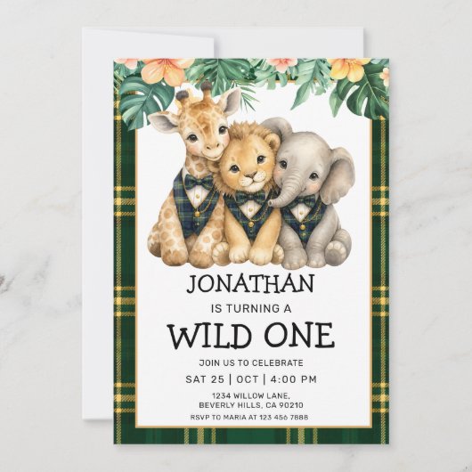 Invitation Notre petit gentleman devient un sauvageon (Devant)