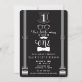 Invitation Notre petit homme Suspendu Hipster 1er anniversair (Devant)