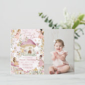 Invitation Notre Petit Jardin Floral Fairy Premier Anniversai (Debout devant)