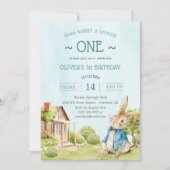 Invitation Notre petit lapin va devenir un anniversaire (Devant)