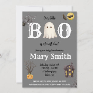 Invitation Notre petit livre est presque dû ! Baby shower fan
