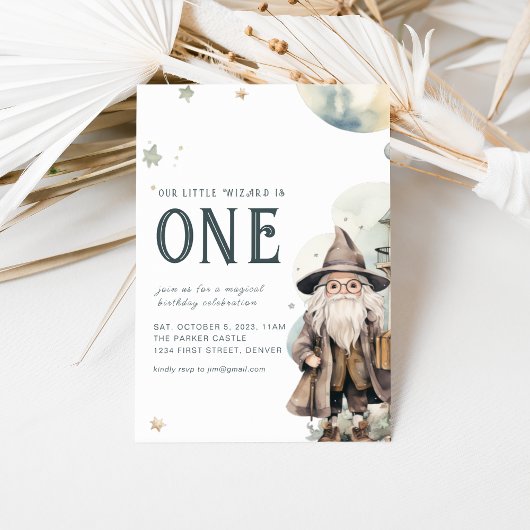 Invitation Notre petit magicien est un
