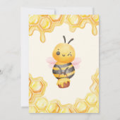 Invitation Notre Petit Miel Bumble Bee Floral Anniversaire (Dos)